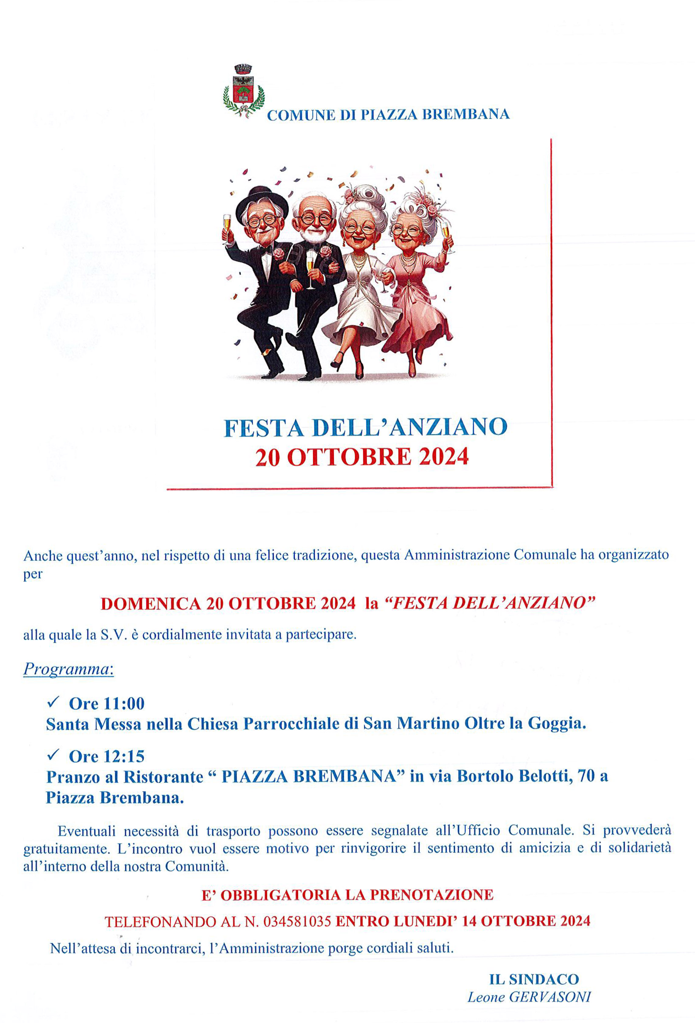 festa anziano 2024